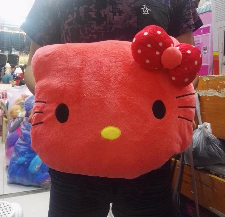 Hello kitty hotsell head pillow