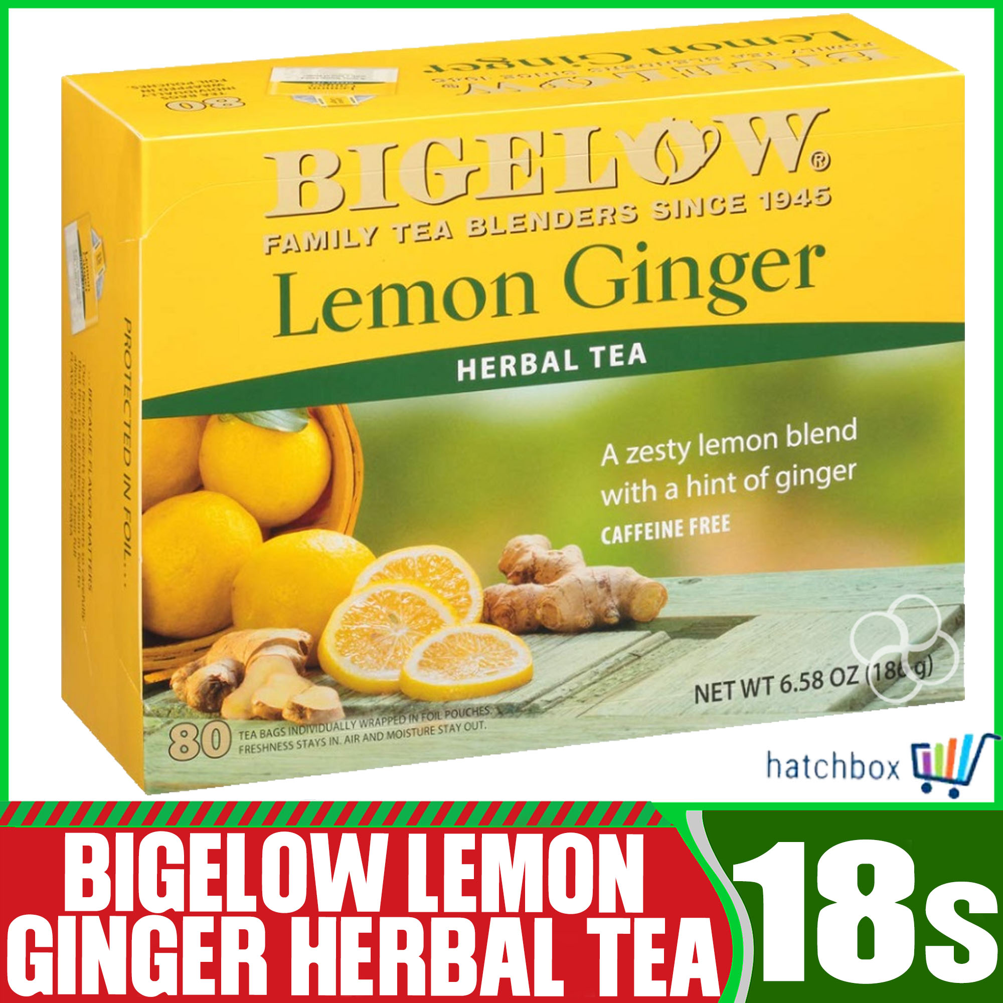 Bigelow Lemon Ginger Herbal Tea 80s Lazada PH