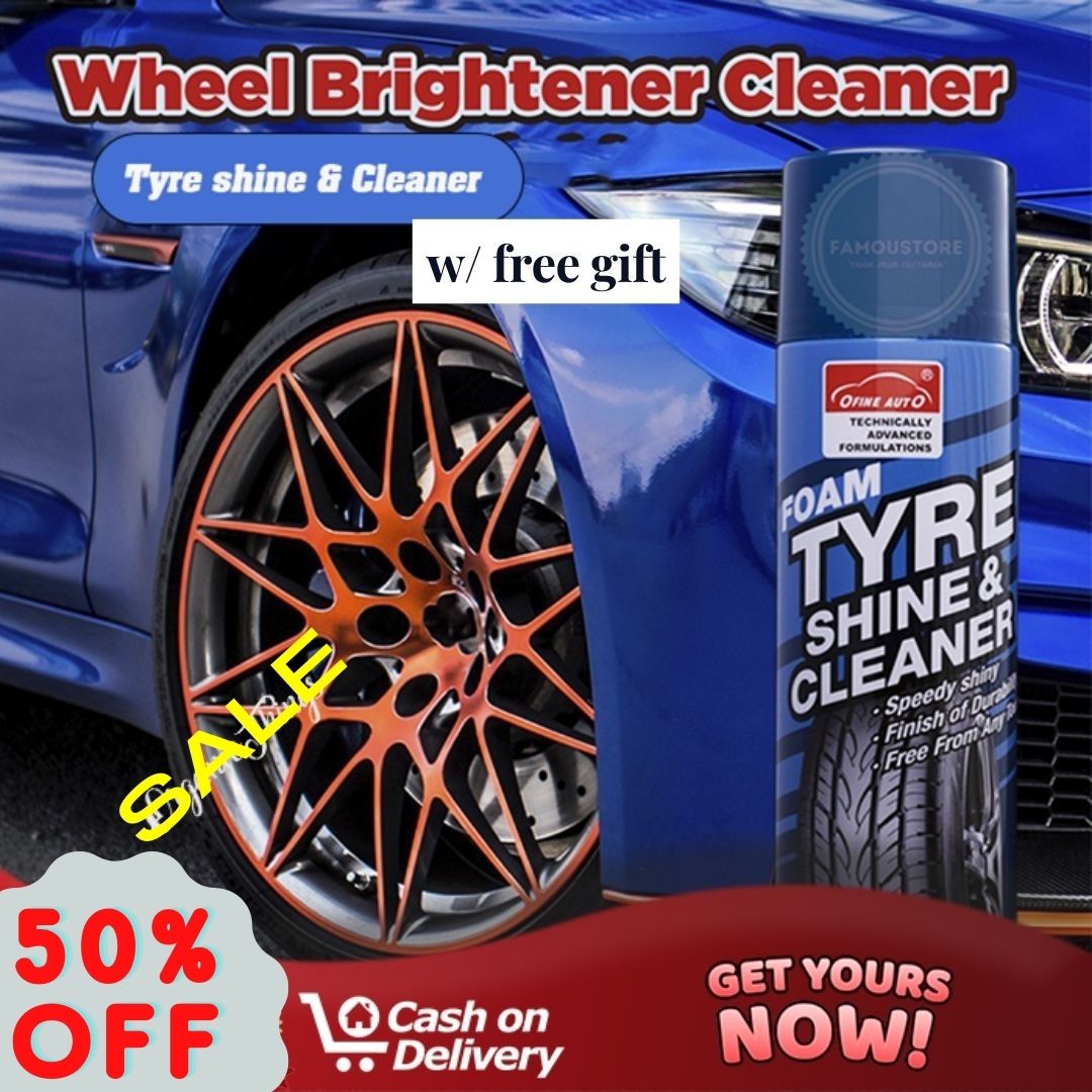 Thams Shopfordable 680 mL 'OFine Auto Foam Tire Shine and Cleaner ,Mega Tire Cleaning