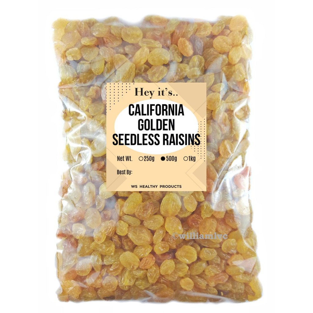 【OzNedfkg】dried fruit California Golden Raisins (500g & 1kg) dried
