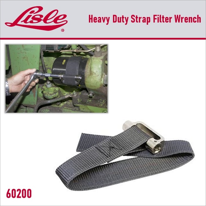 Lisle 60200 Heavy-Duty Strap Filter Wrench – Universal Oil Filter Removal Tool