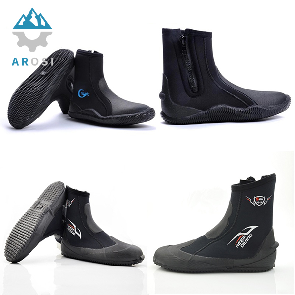 5MM Neoprene Scuba Diving Boots Water Shoes Vulcanization Winter Cold