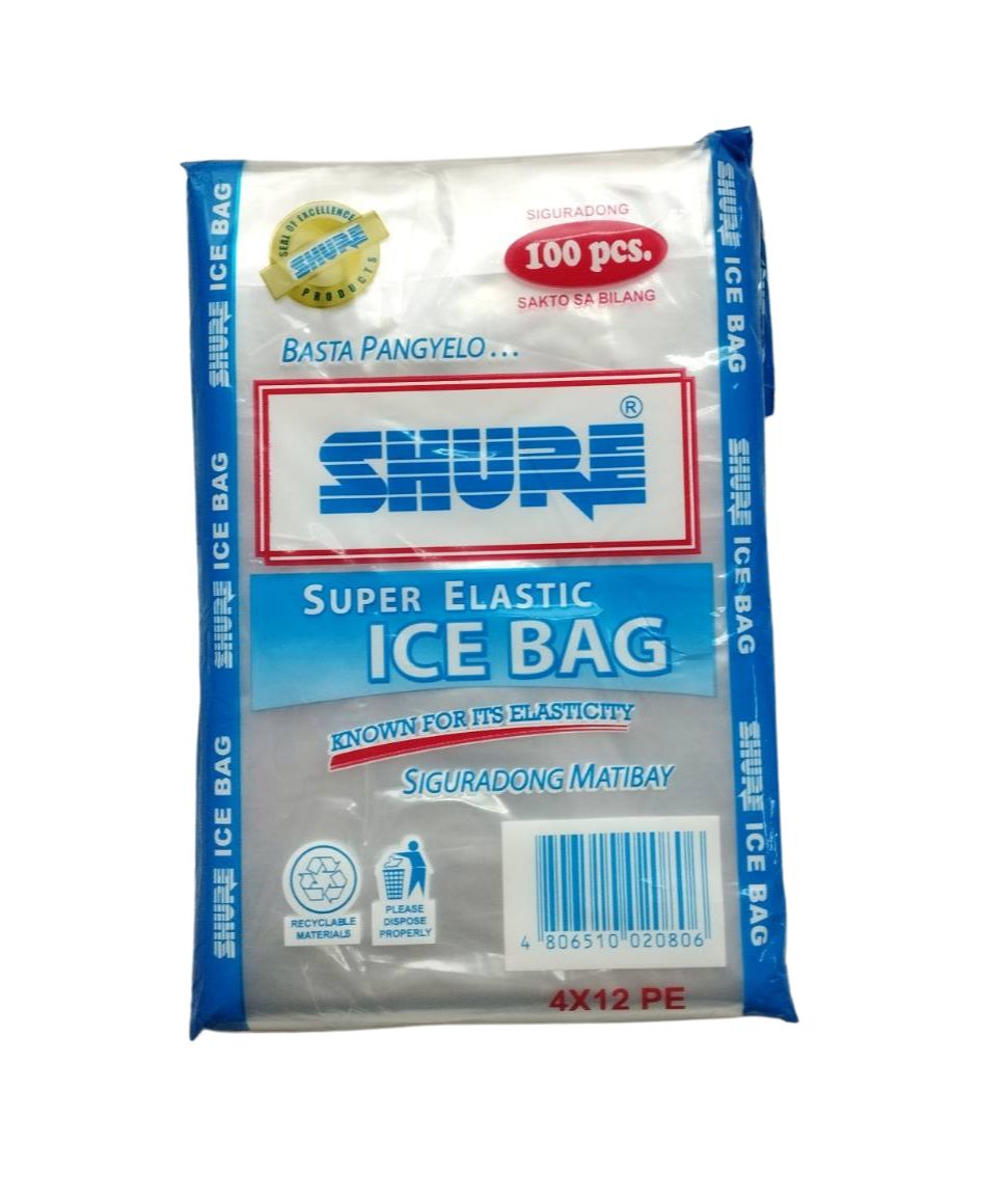 Whole Packs SHURE 4x12 PE Plastic Ice Bag Pangyelo, Ice Tubig | Lazada PH