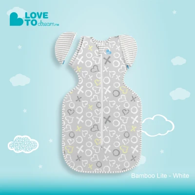 Love To Dream Swaddle UP™ (Stage 2) Transition Bag Bamboo Lite 0.2 TOG White