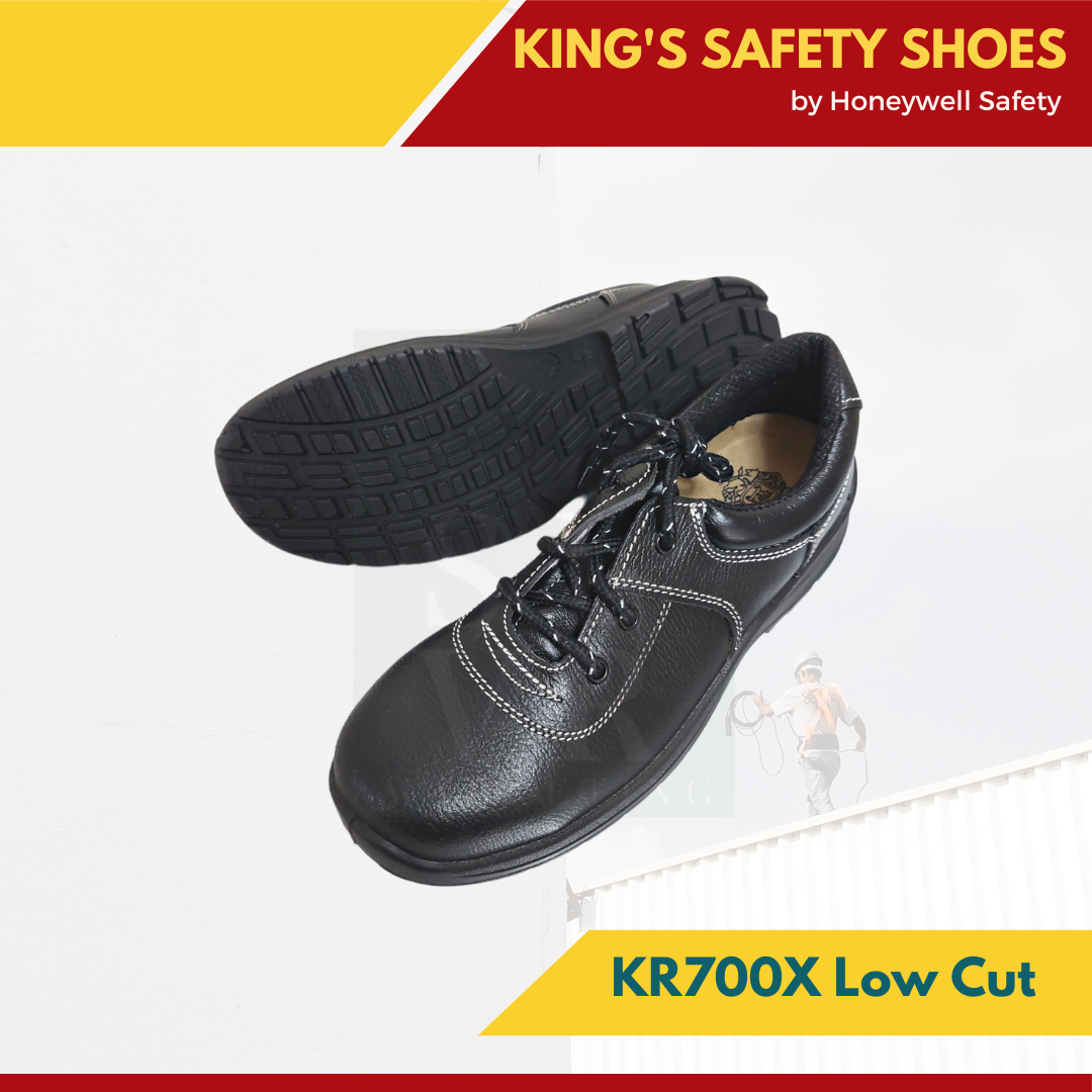 SLVR | King's Safety Shoes Low Cut Steel Toe Cap Model: KR700X Anti Slip  And Skid Sole Anti Static PU Sole Pure leather grain Material | Lazada PH