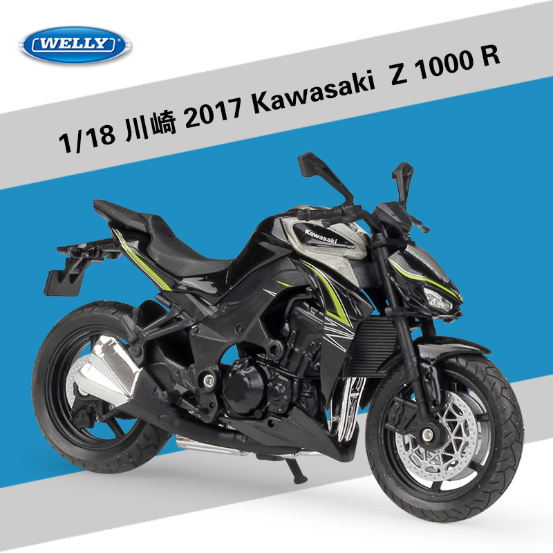 1/18 welly 2017 kawasaki z1000R streetfighter motorcycle bike diecast model toy 
