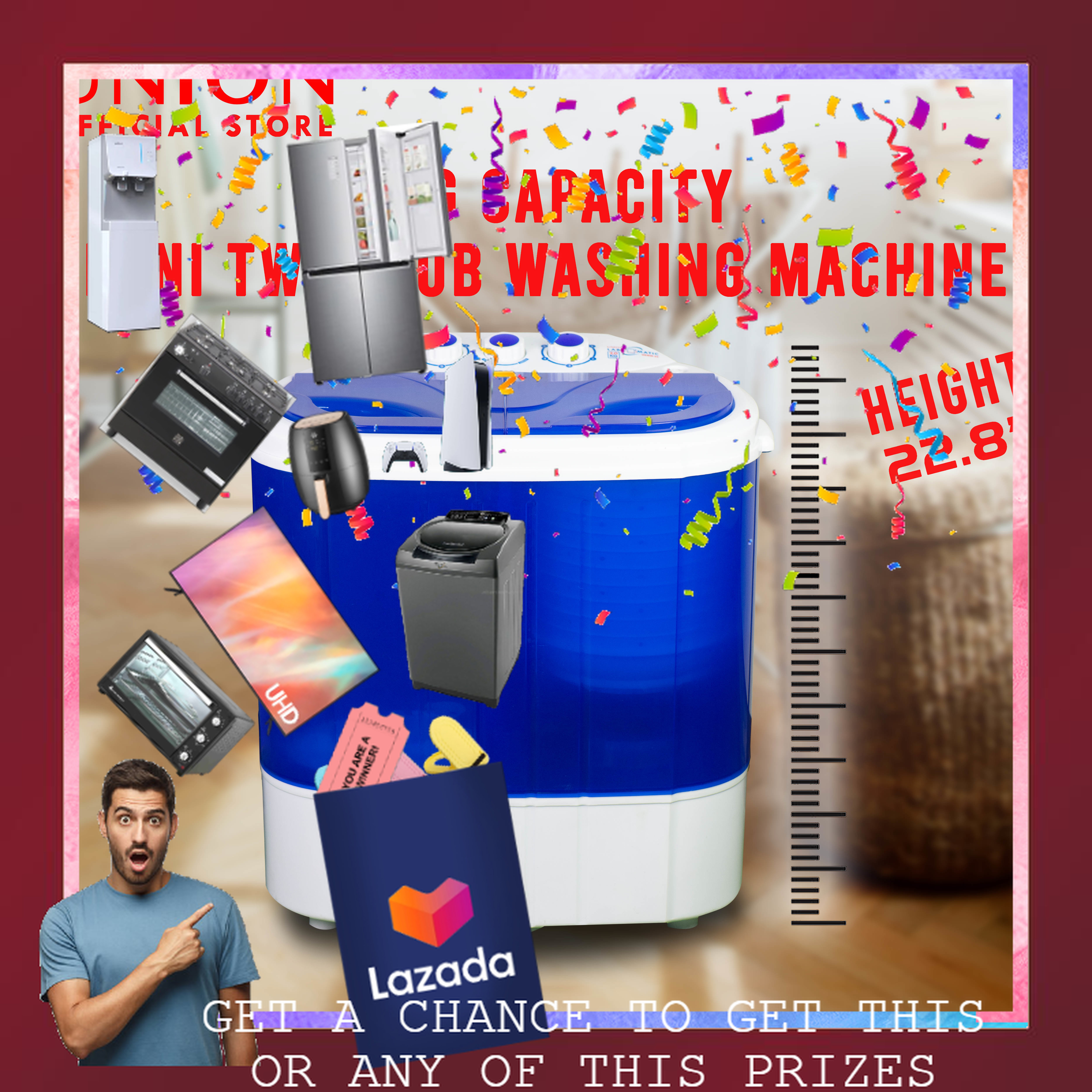Union UGWM22 2kg Twin Tub Mini Washing Machine Lazada PH