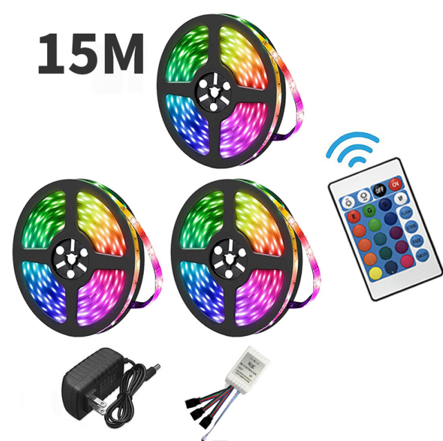 Led Strip Lights 5M 10M 15M 20M Waterproof Rgb Led Light with Remote ...