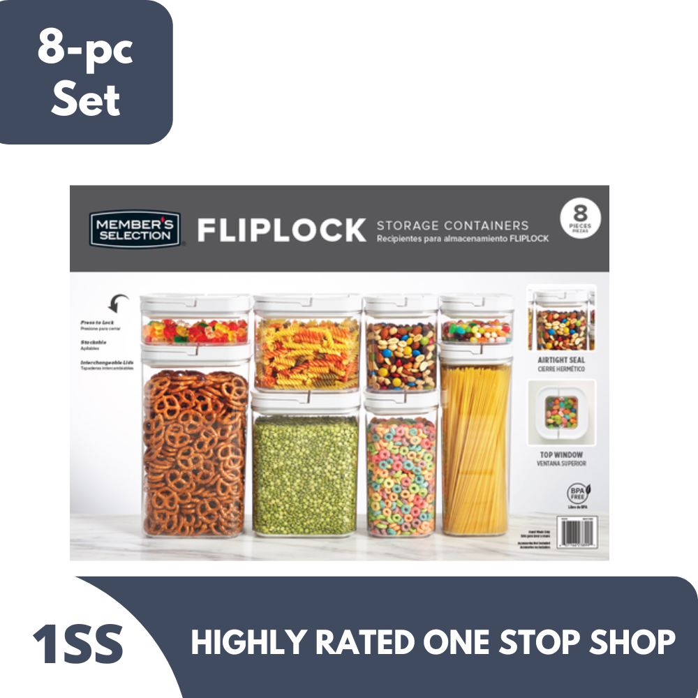 Member's Mark Fliplock Containers Set (8 Pieces)