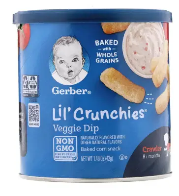Lil' Crunchies, 8+ Months, Veggie Dip, 1.48 oz (42 g) from USA