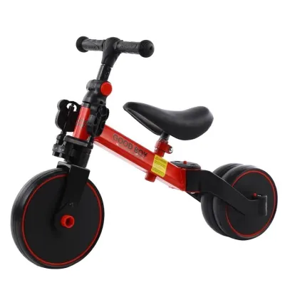 Bike for Kids Convertible to Balance Pedal Bike Adjustable Seat 3 Wheels