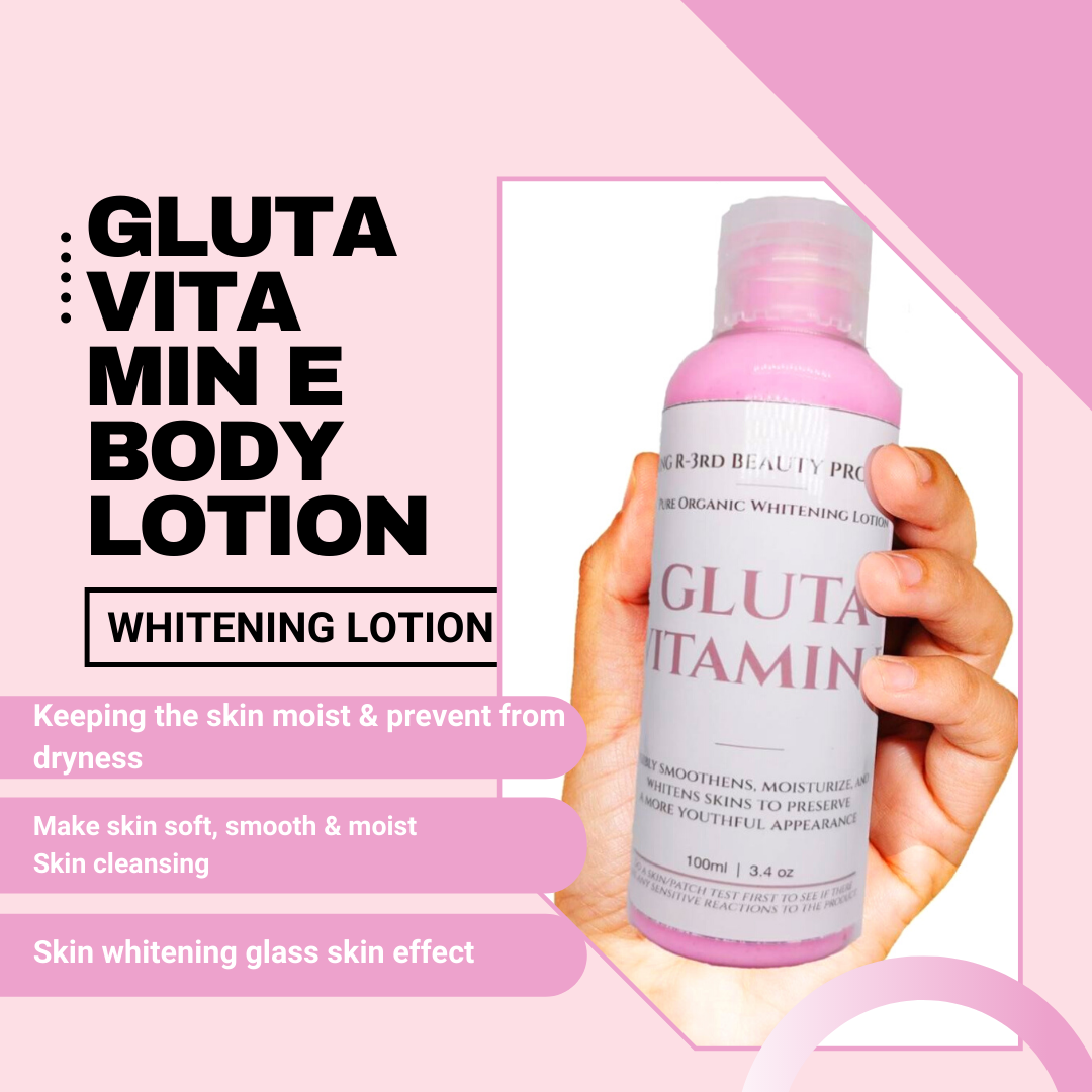 Gluta Vitamin E skin whitening and moisturizing lotion Lazada PH