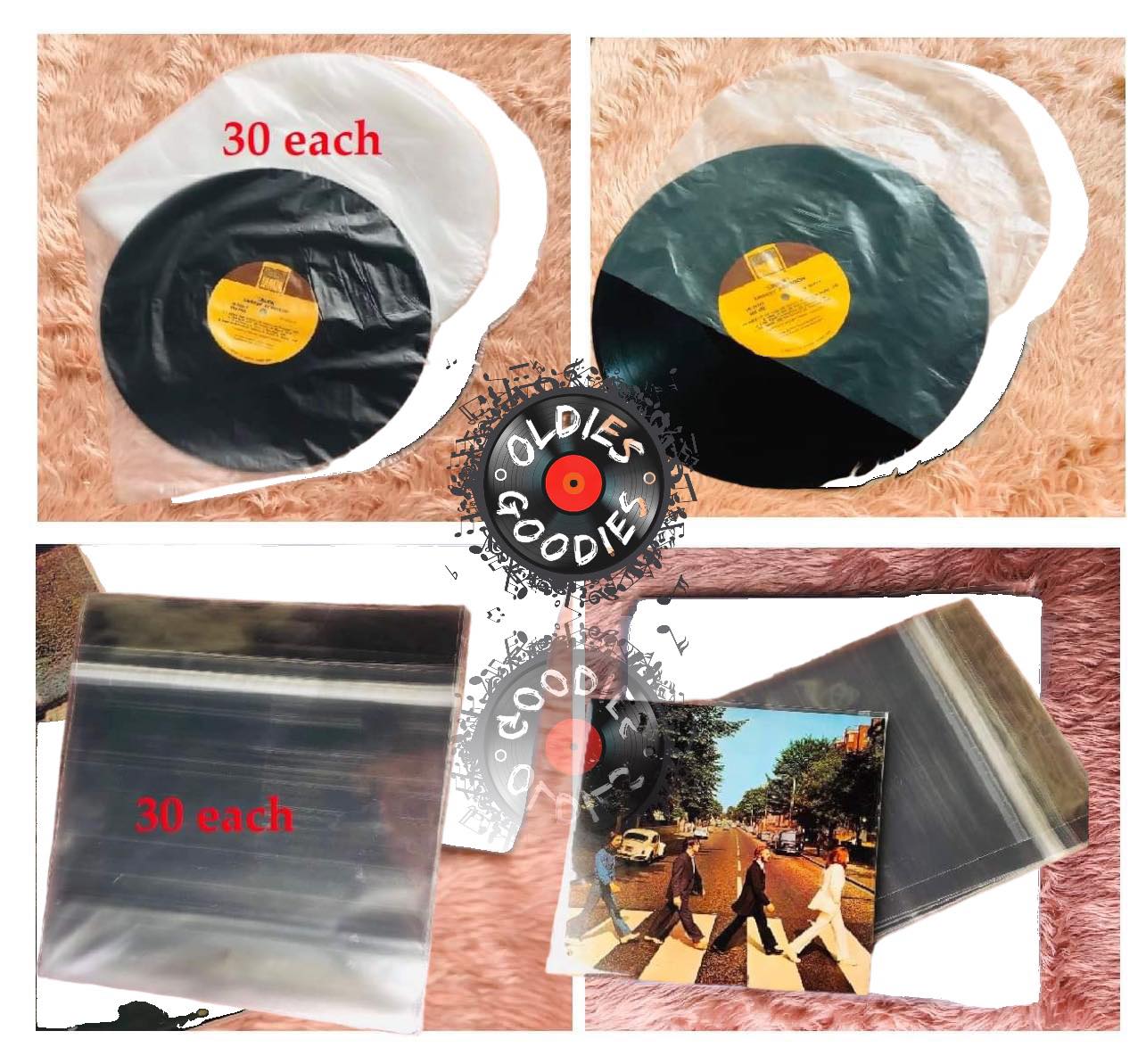 Crystal Clear Plastic OPP 12 Vinyl 33 RPM Record 5 Mil (Outer Sleeves)