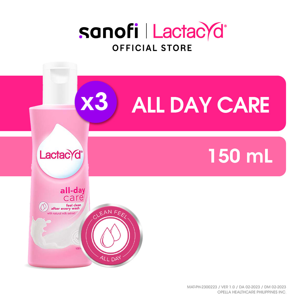 Lactacyd Feminine Wash All Day Care 150ML (Bundle of 3) Lazada PH