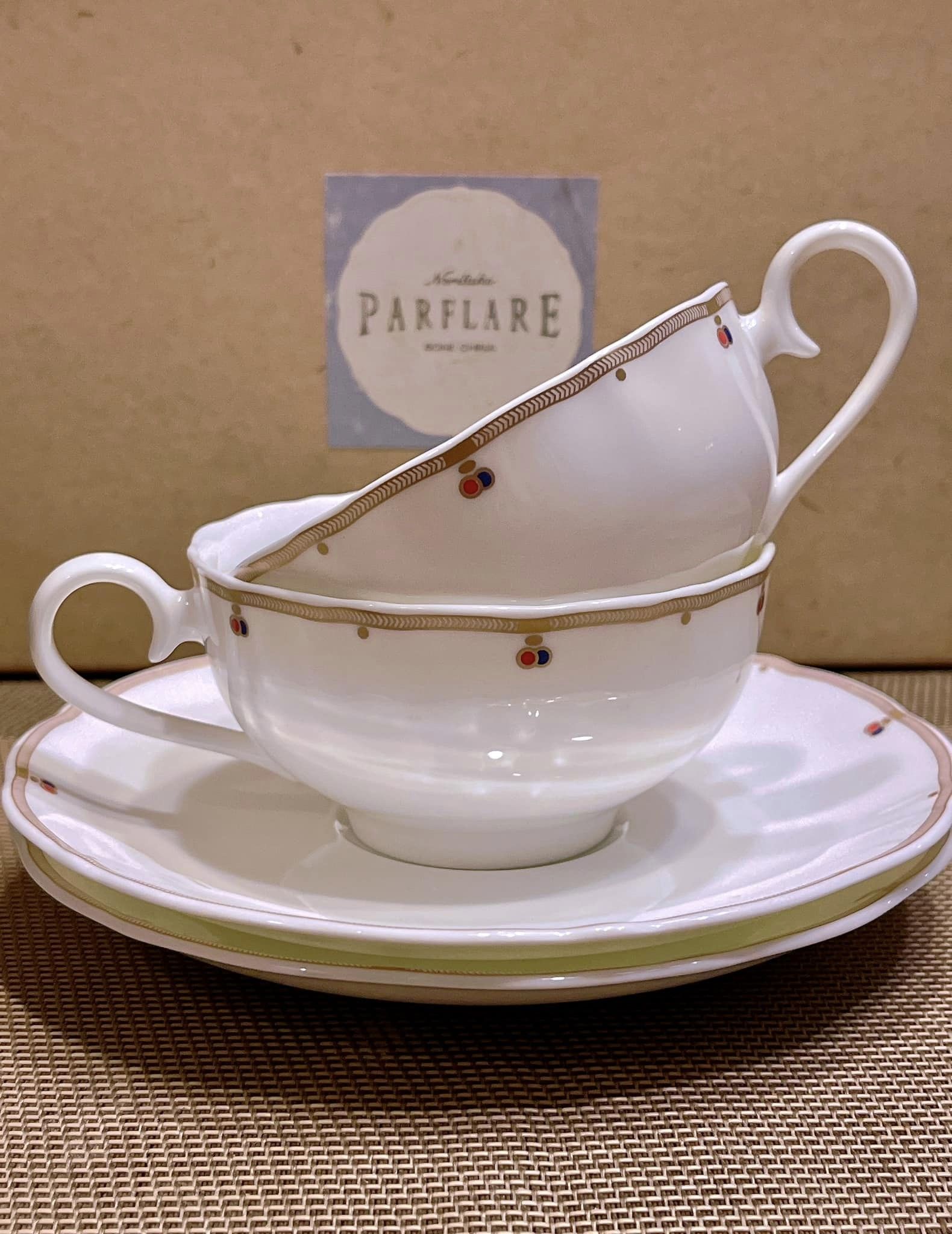 Elegant Set NORITAKE PARFLARE Smooth Bone China With Gold Made in ...