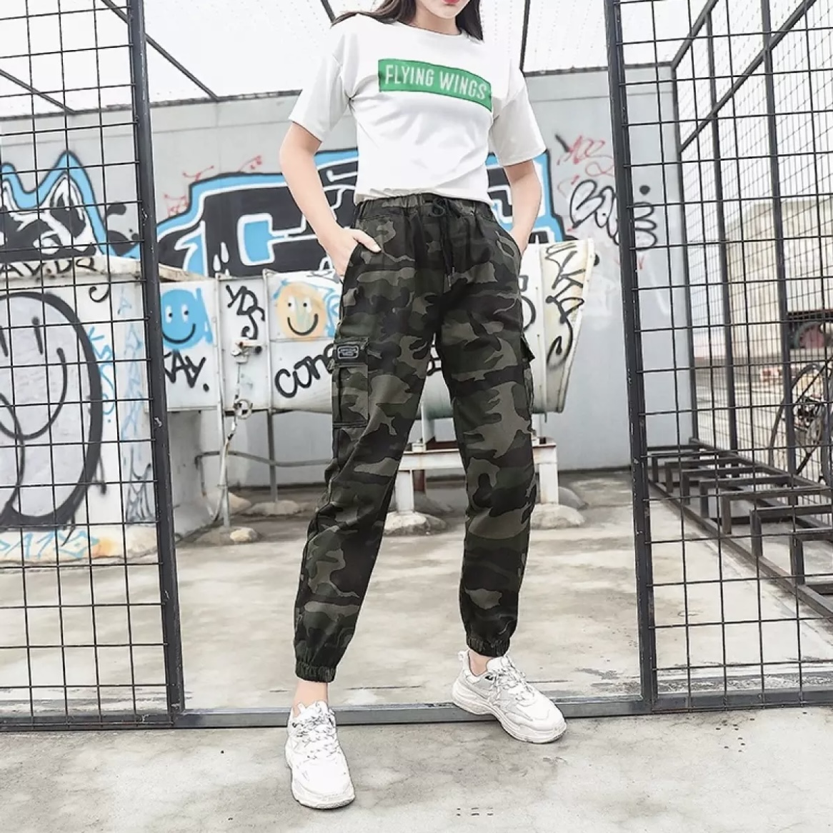 Women Army Military Cargo Pants Camouflage Outdoor Casual Long Trousers  Hose | Wish