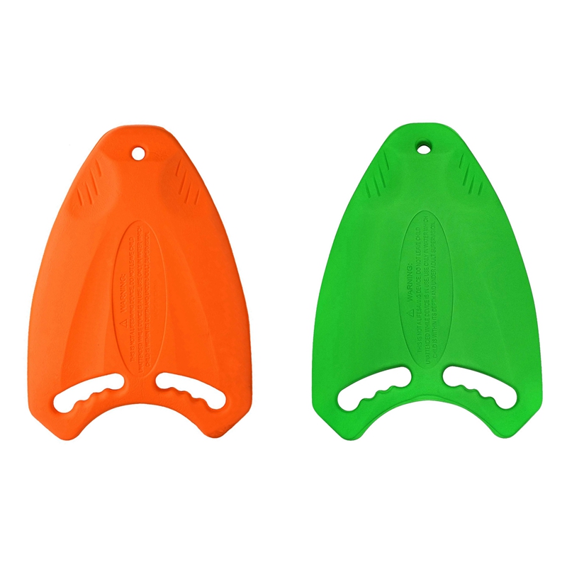 2x Green/Orange Swim Board EVA Back Float Kickboard Safe Training Aid Plate Surf Water for Adult Children