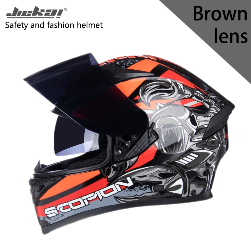 JIEKAI Helmet Full face Half face helmet Motorcycle helmet ICC Double