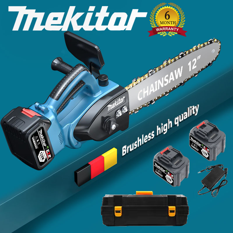 Mekiter cordless chainsaw 12 inch chain saw portable chainsaw