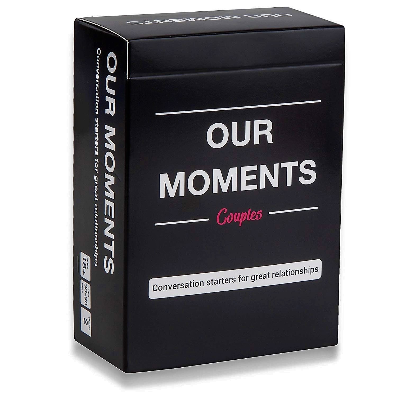 Buyer Central OUR MOMENTS COUPLES Card Board Games for Adults Teens  Boyfriend Girlfriend Lovers Fun Social Party Drinking Game Set Collection  Gifts Birthday Valentines Christmas Anniversary Conversation Starters Ice  Breaker Question and