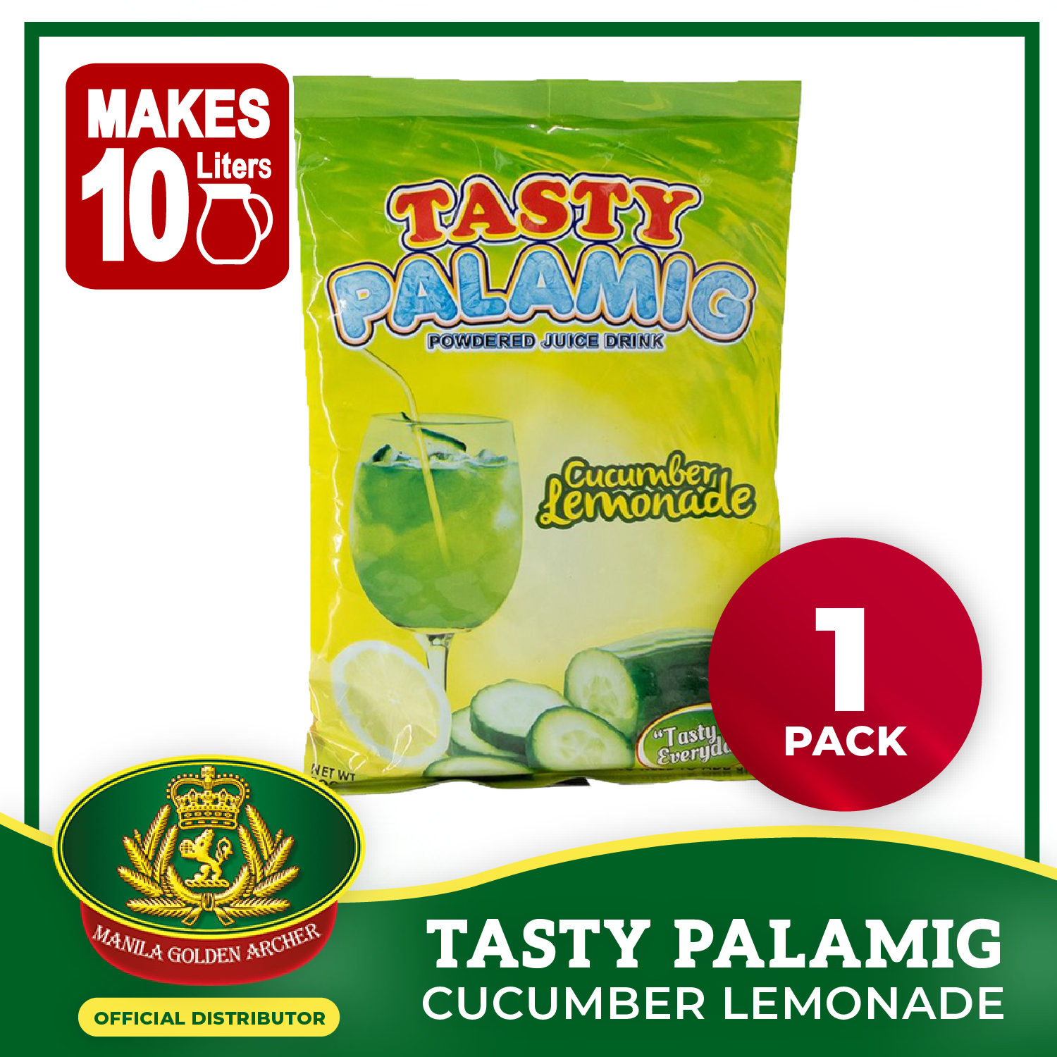 Tasty Palamig Powder Mix (Lemonade Cucumber) 500g x 1pack Lazada PH