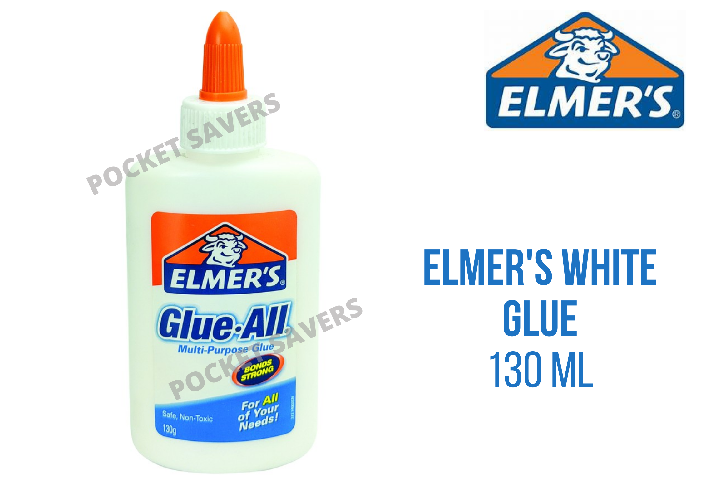 Elmer's GlueAll White Glue (130 mL, NonToxic, Safe, QuickDrying