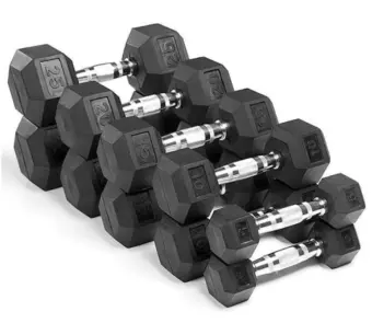 hex dumbbell set