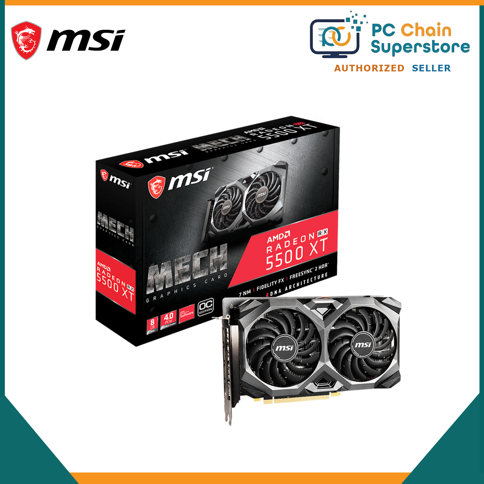 Msi Gaming Msi Radeon Rx 5500 Xt Price Rx 5500 Xt Vr Ready MSI