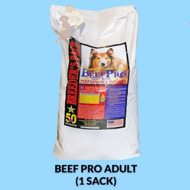 BEEF PRO ADULT 22.7kg Breeders Pack / 1 SACK beefpro Dry Dog Food Lazada PH