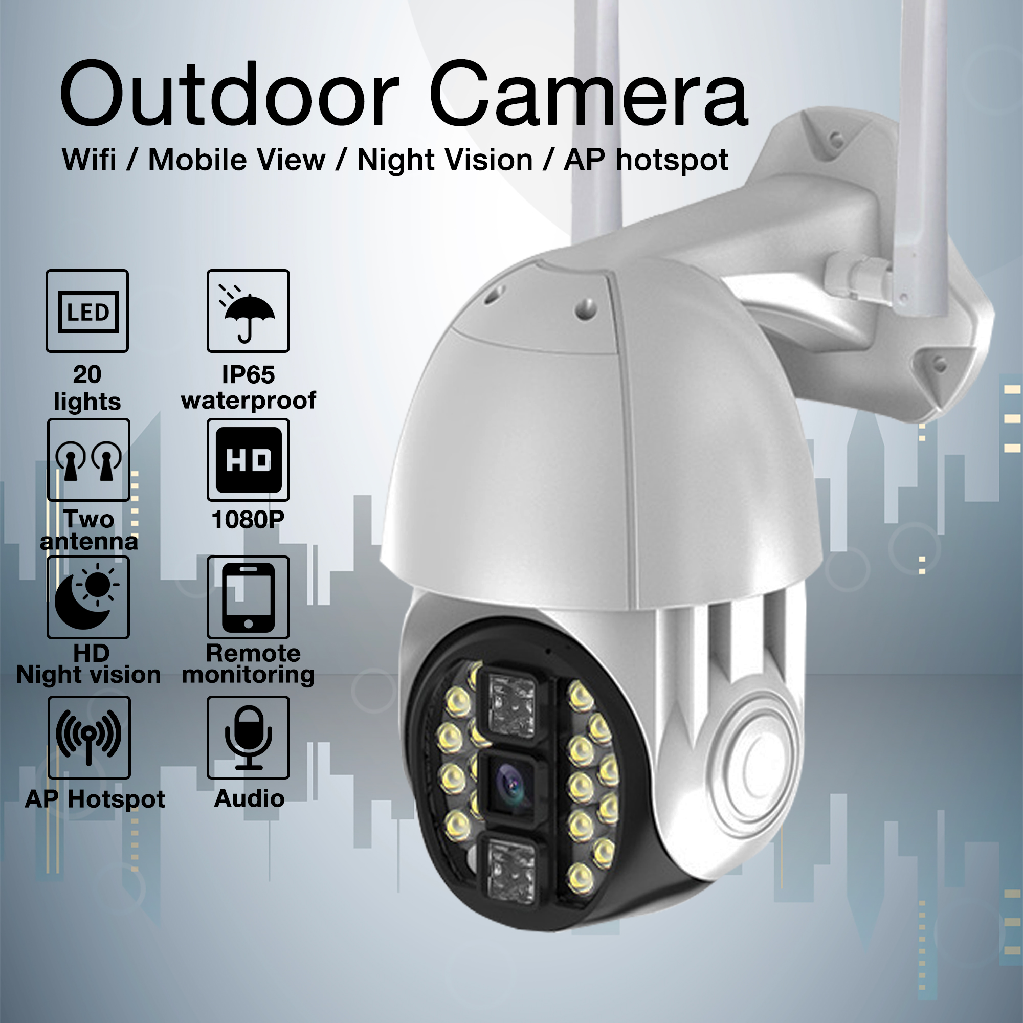 V380 Pro CCTV camera Q20 outdoor cctv Wireless WIFI Network Security
