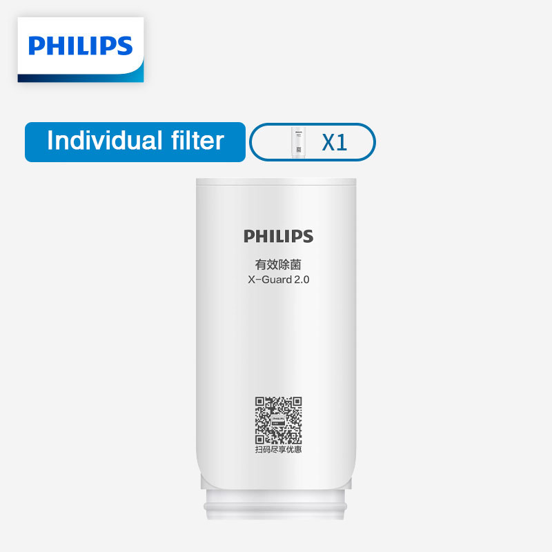 PHILIPS On Tap Water Filter X-Guard horizontal, White : : Home  & Kitchen