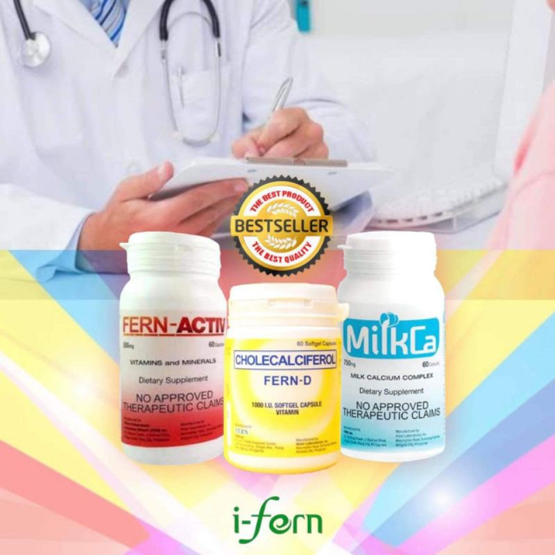 I Fern Trio (Fern D 60 Soft Gels and Milkca,Fern Active) Lazada PH