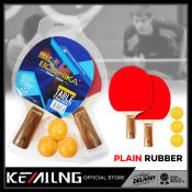 KEMILNG Ping Pong Racket with Fast Speed and Rubber Handle