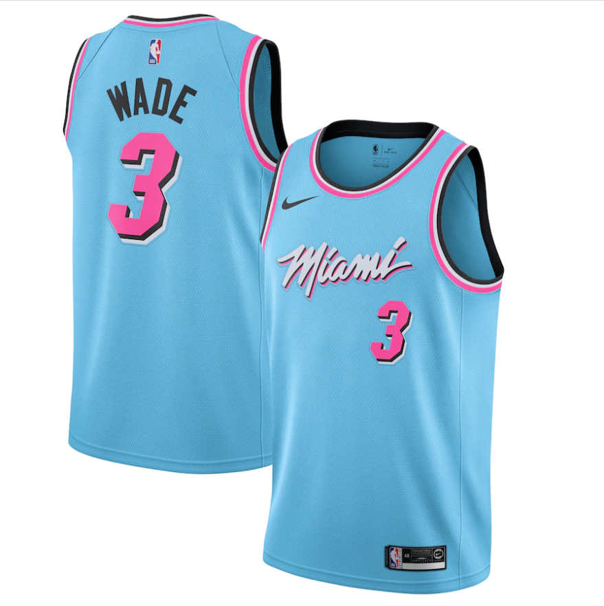 pink and blue basketball jersey