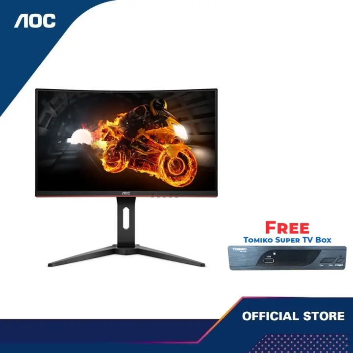 Aoc C27g1 27 144hz Freesync Curved Gaming Monitor With Free Super Tv Box Worth 1000 Pesos Lazada Ph