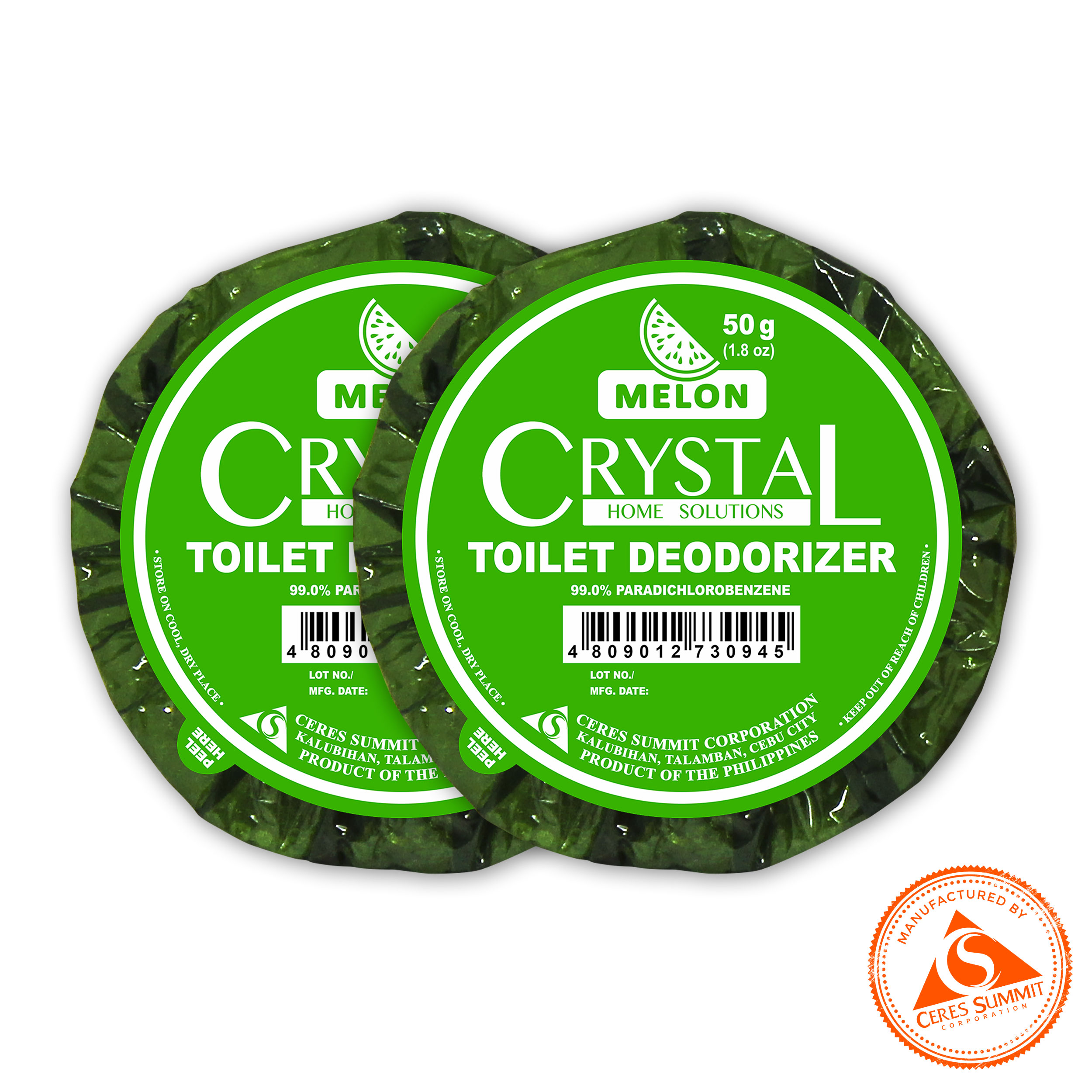 Crystal Toilet Deodorizer Melon Scent 50 gms x 2 | Lazada PH