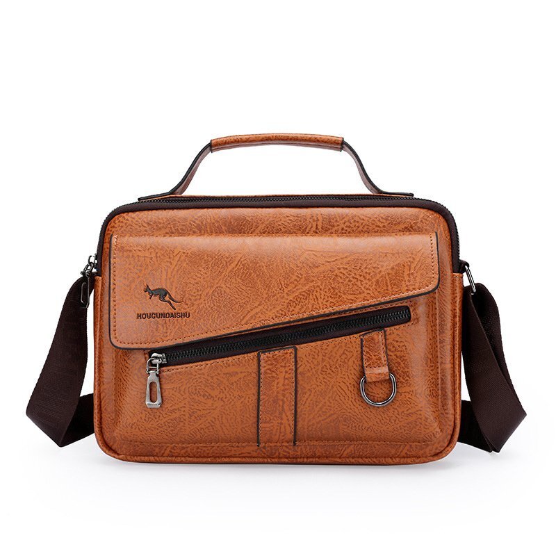 viviqueen Kangaroo Cracked Pattern Business Casual Messenger Bag