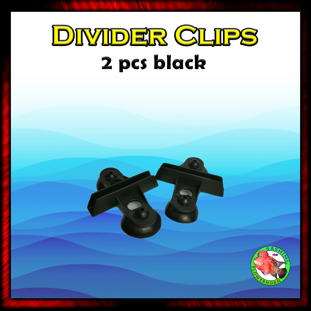 2pcs Divider Clips for Aquarium, Black Lazada PH