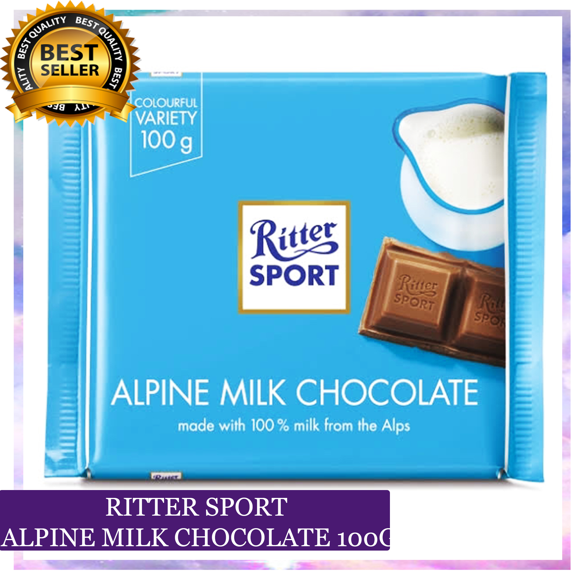 Ritter Sport Chocolate ALPHINE MILK 100g Lazada PH