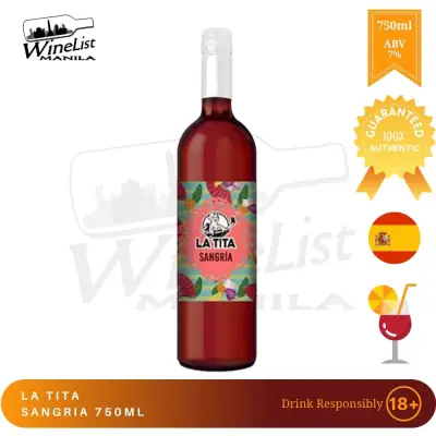LA TITA Sangria | Spain | Sangria Wine Bottle 750ml