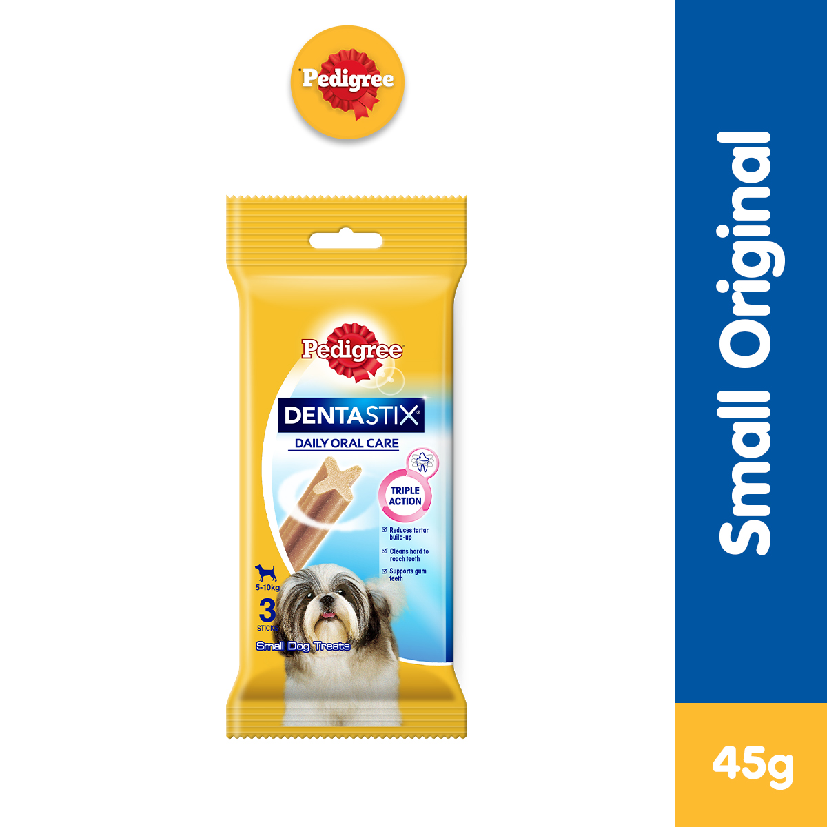 PEDIGREE DentaStix Dental Sticks Dogs Dog Dental Treat 45g. Daily Dental Treats for Adult