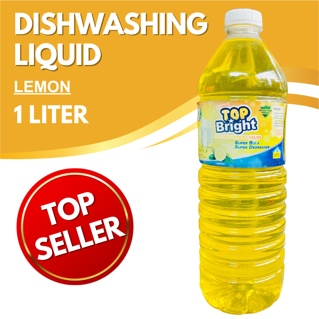 Top Bright Dishwashing Liquid 1 GALON / Calamansi / Lemon / AntiBac / 1 LITER Lazada PH