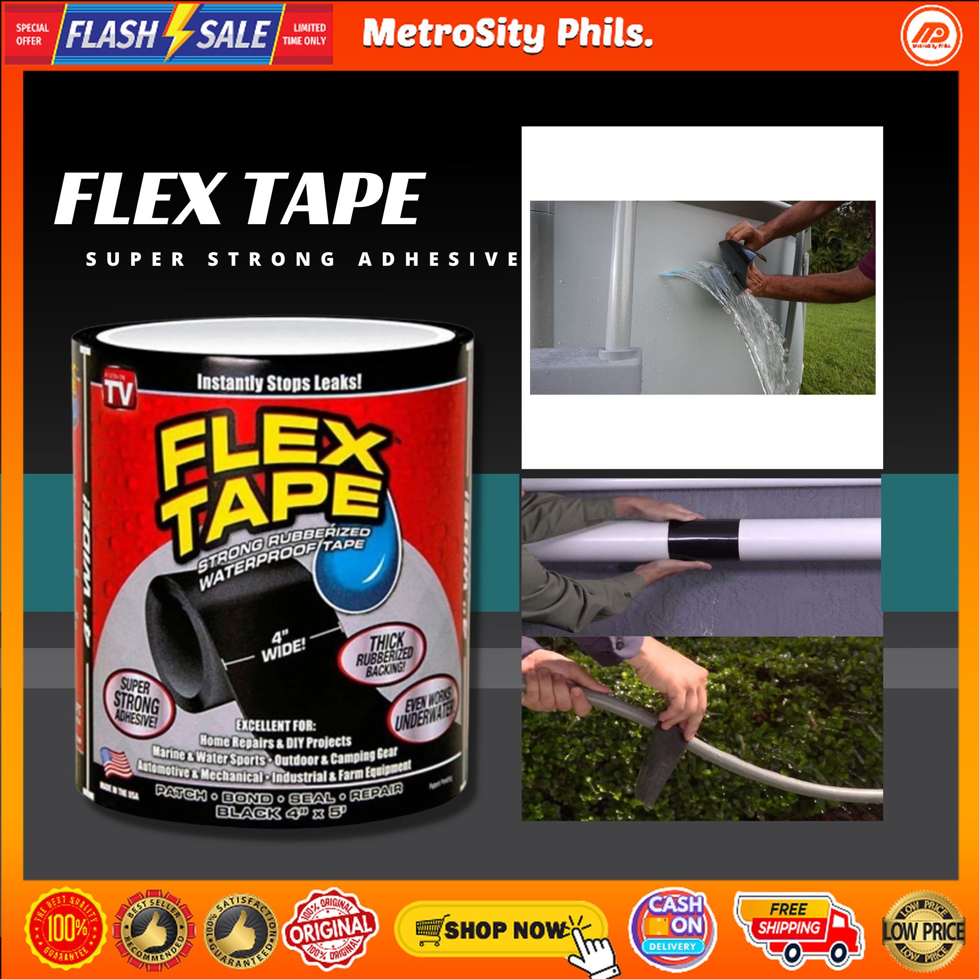 ORIGINAL BUY1TAKE1 NEW FLEX / TAPE SELF ADHESIVE FLASHING TAPE , Flex