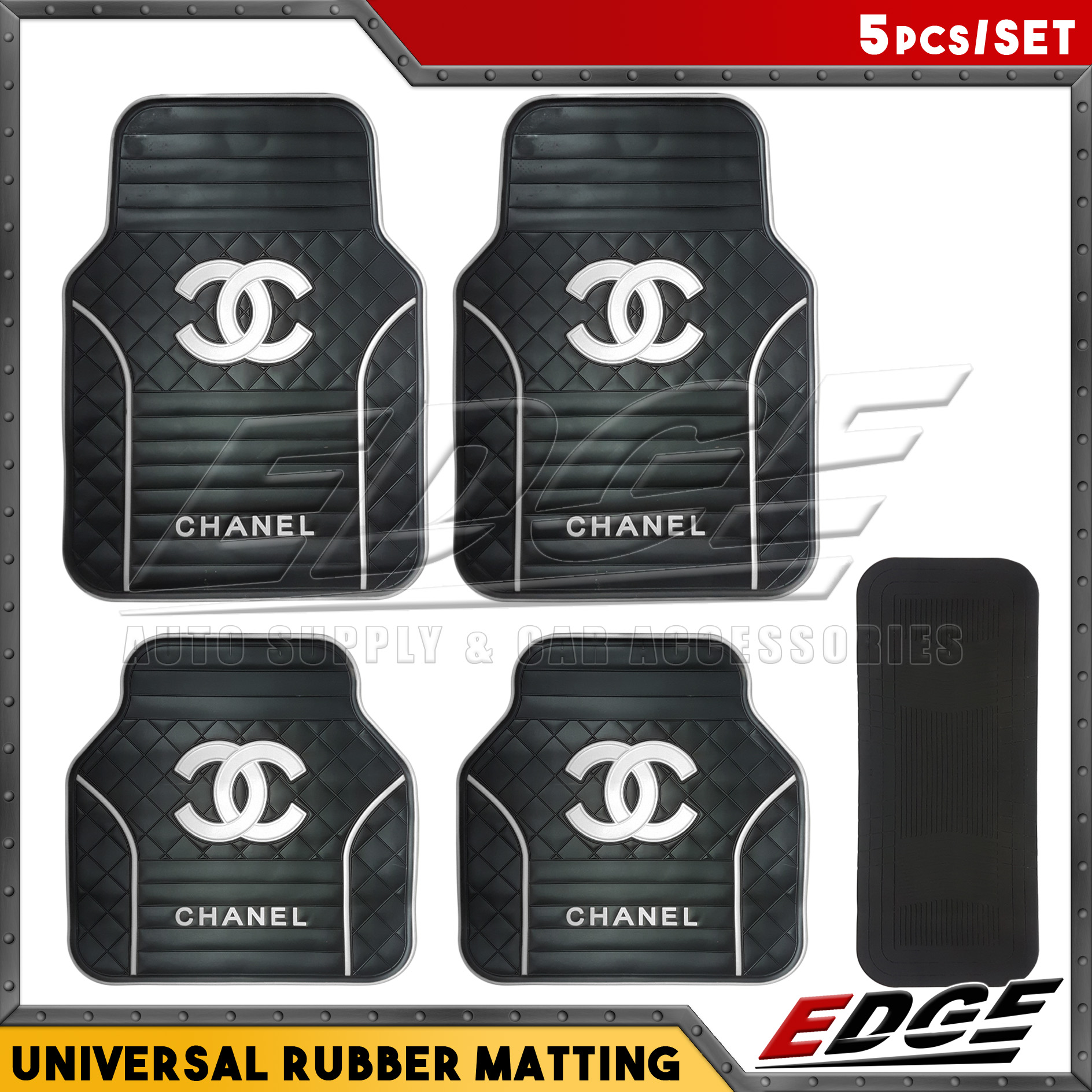 Universal Rubber Matting - LV - 5pcs/set // 5in1 car mat lv