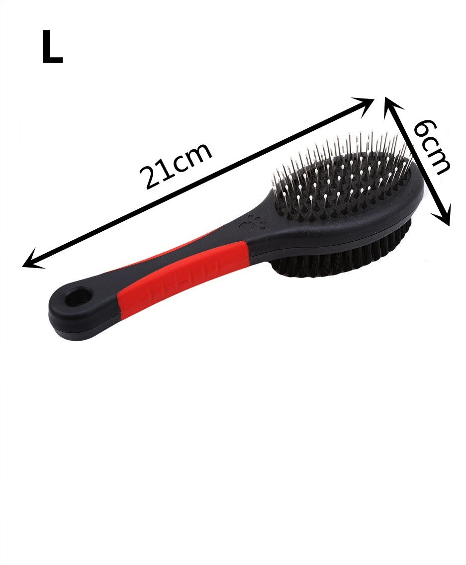 【Ready stock】Pet Double Sided Grooming Tool Pet Comb Brush Dog Hair