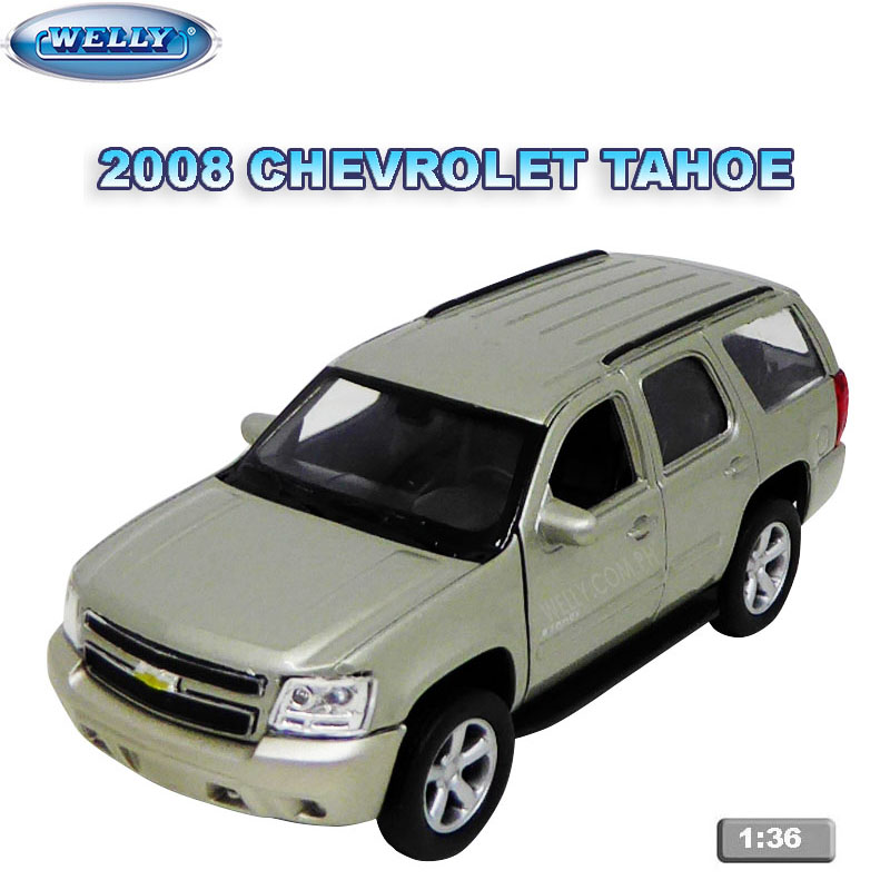 1/36 GM 2008 Chevrolet Tahoe Yukon car police SUV pull back Diecast Toy model