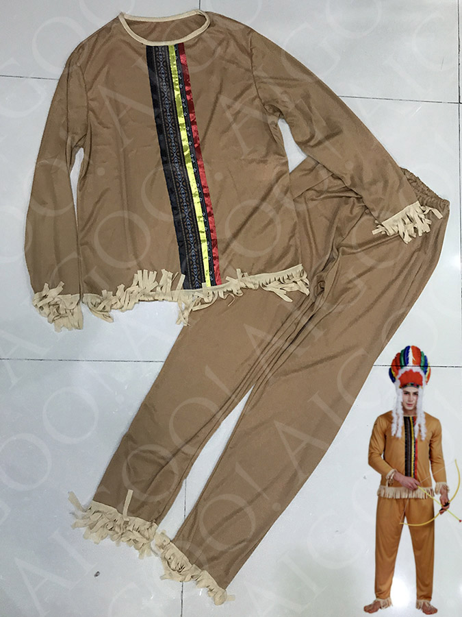Second Life Marketplace - Native American Indian Leather Steer Hide Pants (  beads/belt)