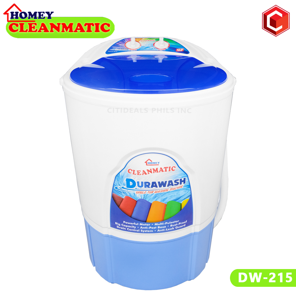 Single Tub Washing Machine 8.5kg 230V 300watts Homey Cleanmatic DW215