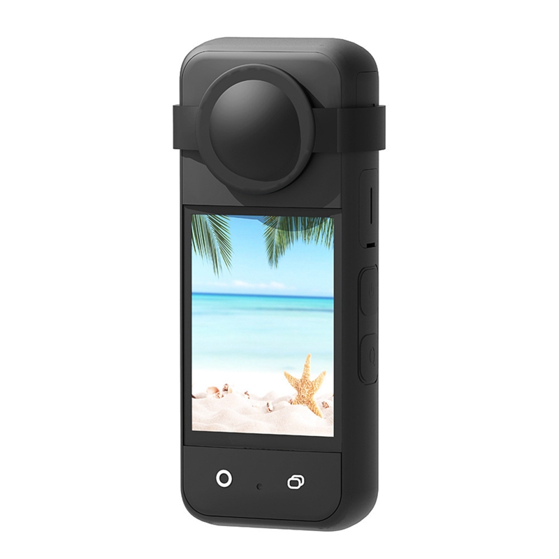 Silicone Case for Insta 360 X3 Panoramic Action Camera Dustproof Silicone Protective Case Anti-Drop Case