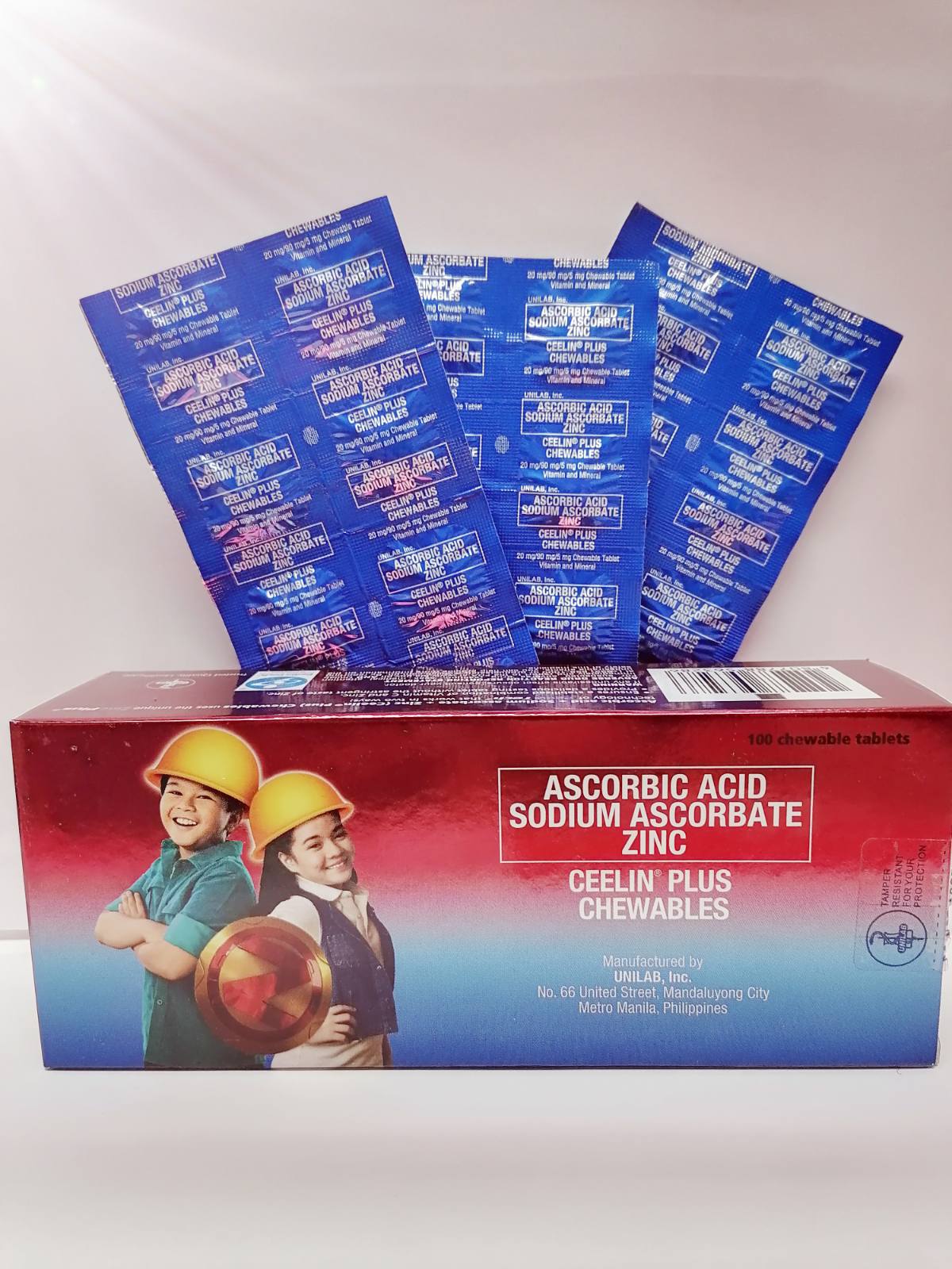Ascorbic Acid+ Sodium Ascorbate + Zinc Chewable Tablet ( CEELIN PLUS